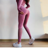 Gym Yoga Pants Sports Wear For Women Tummy Control High Waist Leggins Sport Tights Woman Fitness Seamless Leggings Sportswear