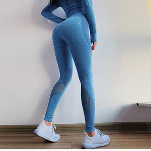 Gym Yoga Pants Sports Wear For Women Tummy Control High Waist Leggins Sport Tights Woman Fitness Seamless Leggings Sportswear