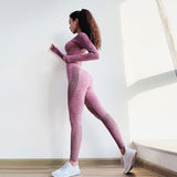 Gym Yoga Pants Sports Wear For Women Tummy Control High Waist Leggins Sport Tights Woman Fitness Seamless Leggings Sportswear